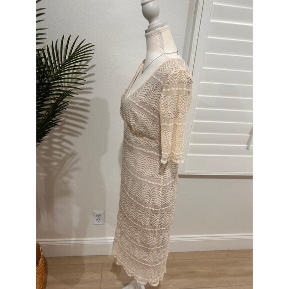 Rabbit Rabbit Rabbit Cream Lace Overlay Spring Dress Size 8 - Picture 5 of 5